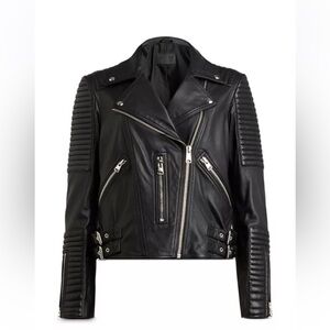 All Saints Estella Black Leather Jacket